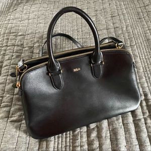 Ralph Lauren Lauren black leather handbag
